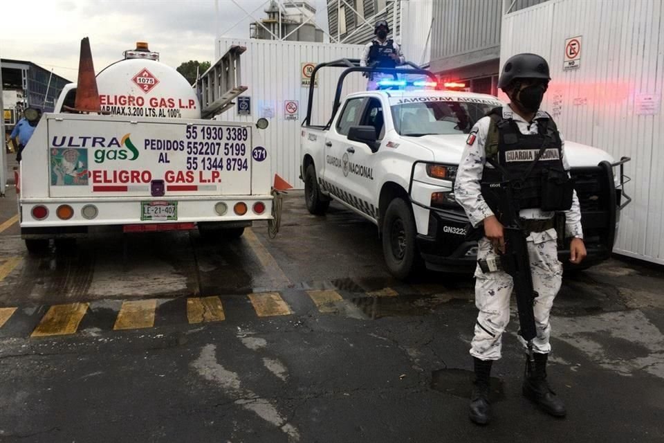 En las empresas gaseras afirman que el operativo de la Guardia Nacional comenzó desde la tarde-noche de ayer.