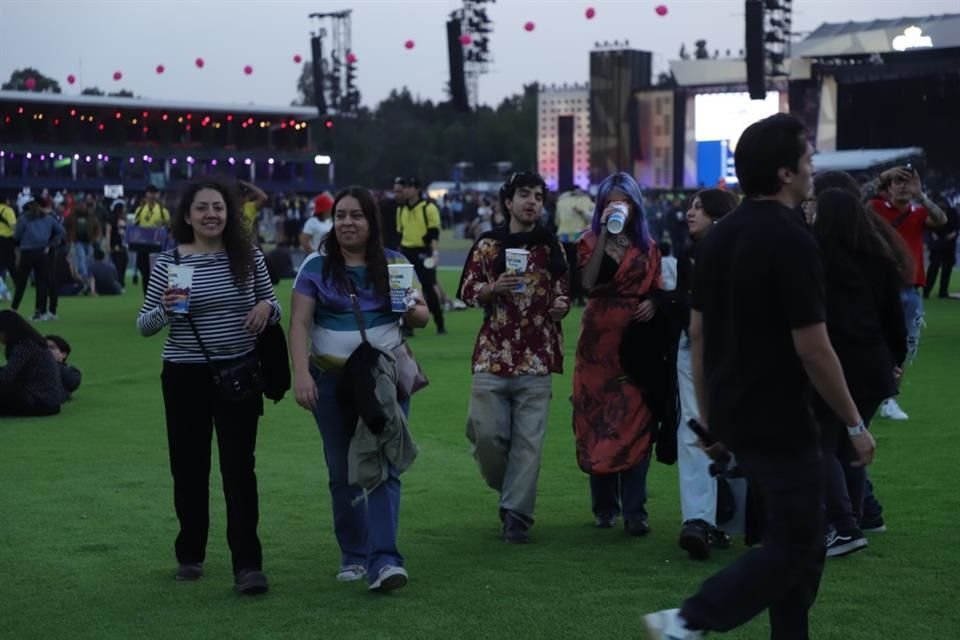 Las cervezas no podían faltar entre cada concierto.