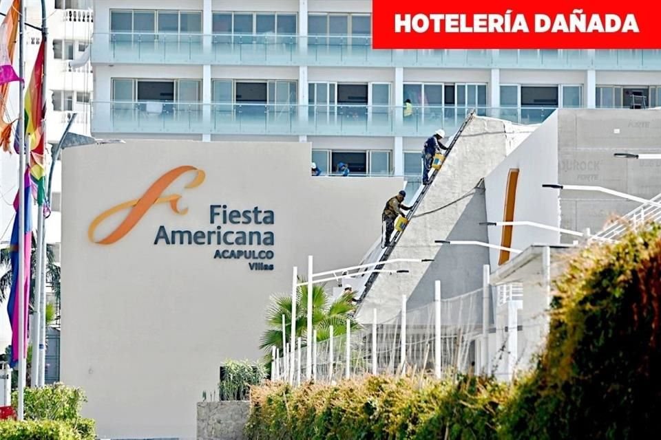 Varios hoteles de todas las categorías presentan daños considerables.