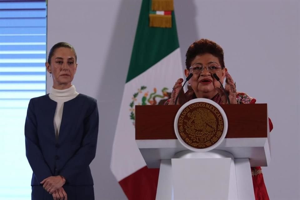 Ernestina Godoy presentó el paquete de leyes secundarias en la mañanera de la Presidenta Claudia Sheinbaum.