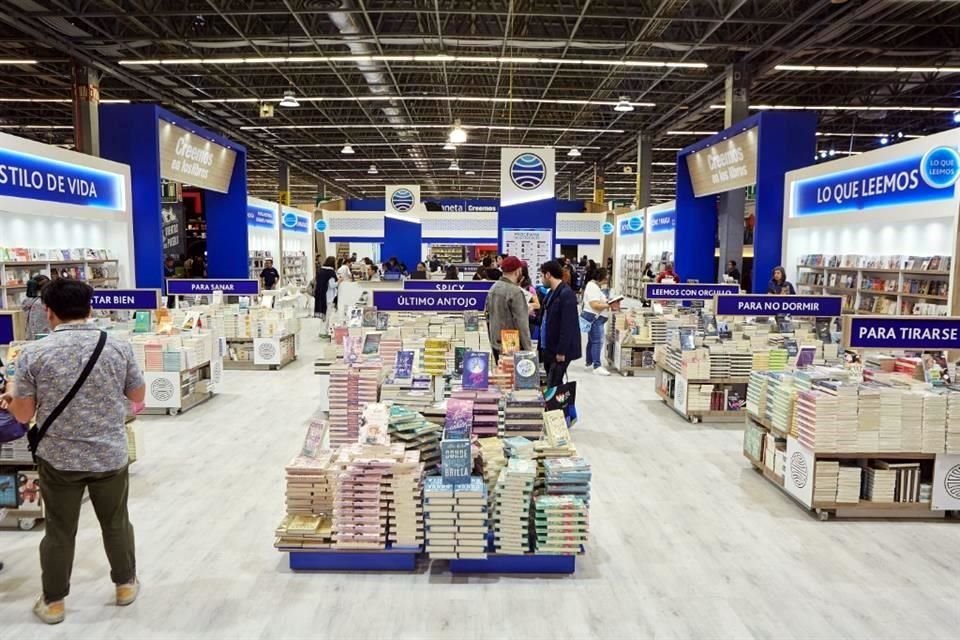 Así lució el stand de Grupo Planeta en la pasada edición de la Feria Internacional del Libro en Guadalajara.