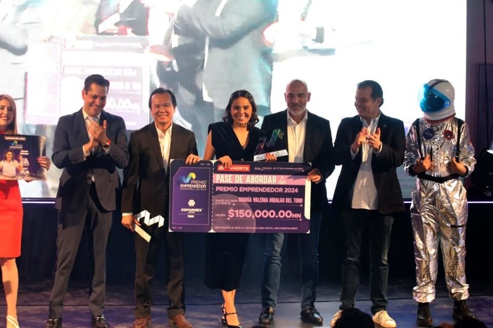 Maria Valeria Hidalgo del Toro, ganadora del Premio Emprendedor Coparmex 2024.