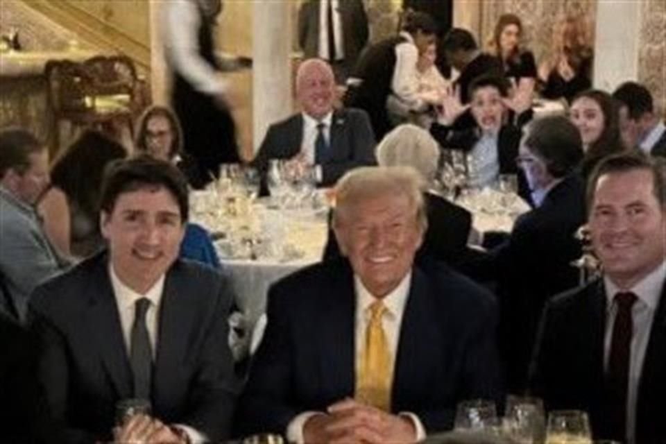 El Primer Ministro canadiense y el próximo Mandatario cenaron ayer en Mar-A-Lago, Florida.