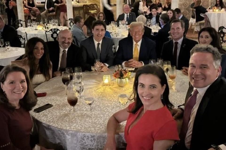 El Primer Ministro canadiense y el próximo Mandatario cenaron ayer en Mar-A-Lago, Florida.