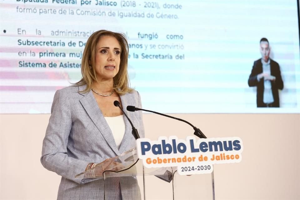 Fabiola Loya fue anunciada por Pablo Lemus como la próxima titular del SISEMH.