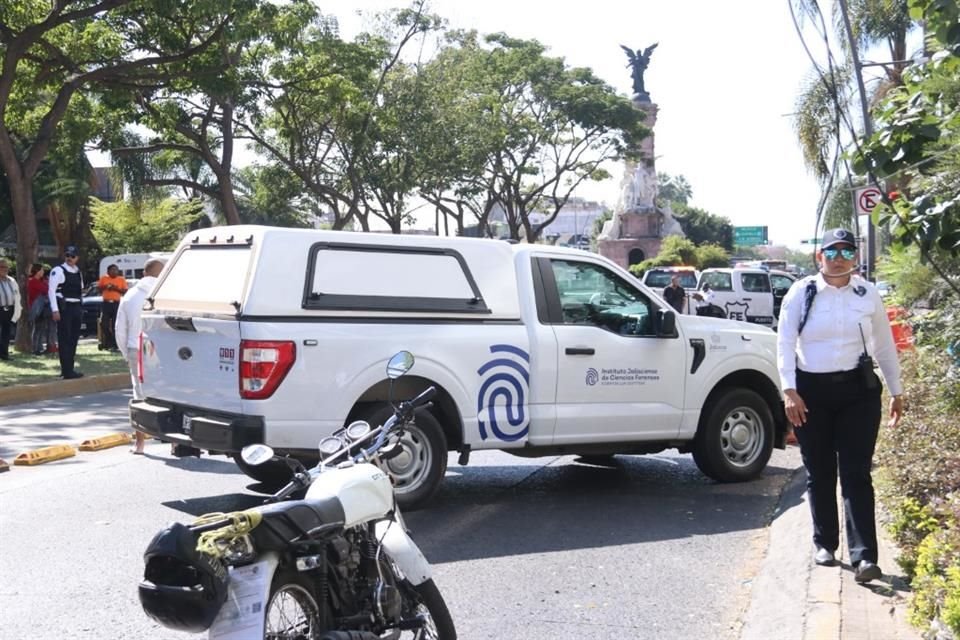 El incidente se registró en sobre la Calzada Independencia, entre Prisciliano Sánchez y Héroes de la Independencia.