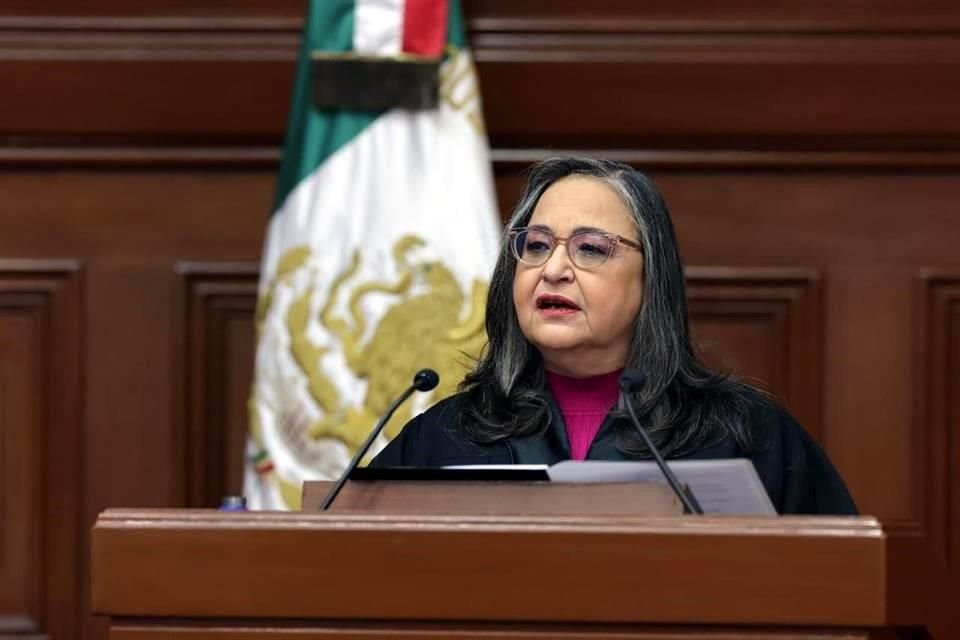 Norma Piña, Ministra Presidenta de la Suprema Corte.