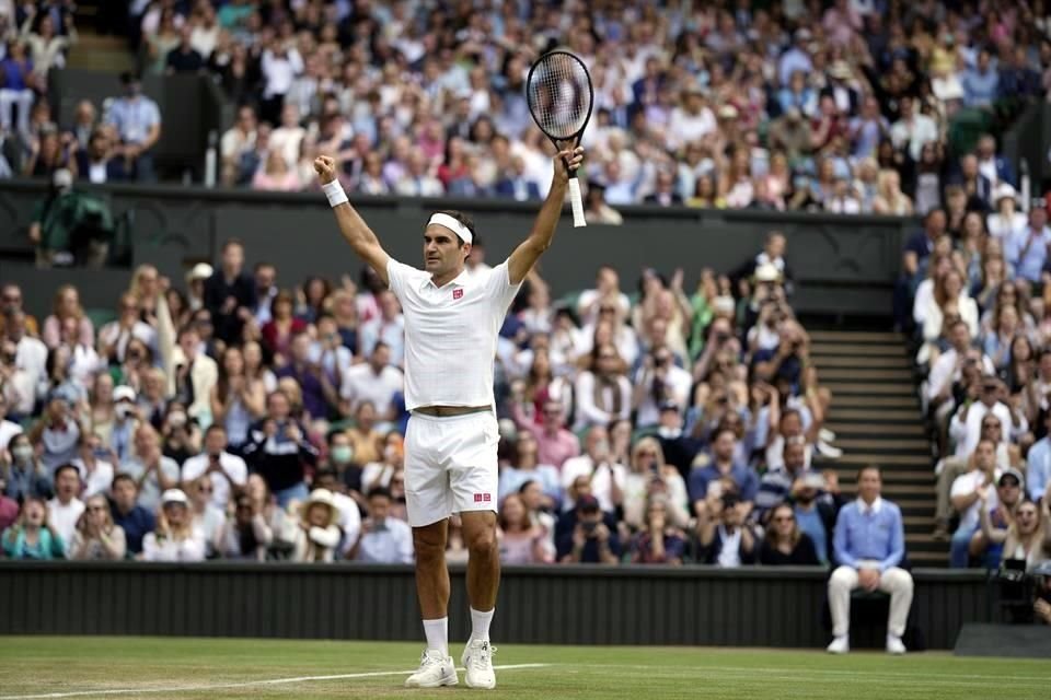 Roger Federer llegó al cuarto piso.