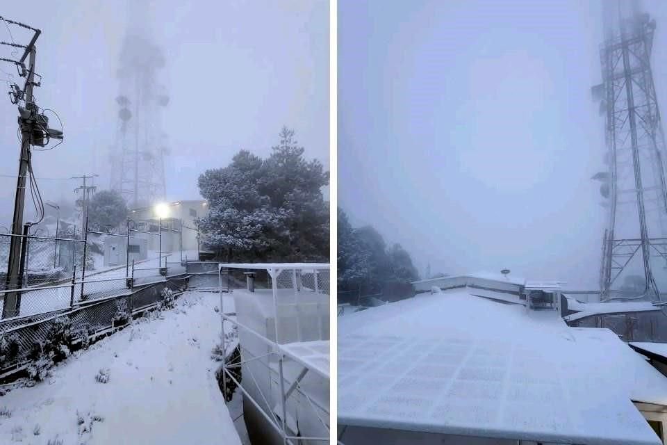 Edomex registró su primera nevada de la temporada invernal en Nevado de Toluca y en el Cerro de Xocotépetl, en el Municipio de Jocotitlán.