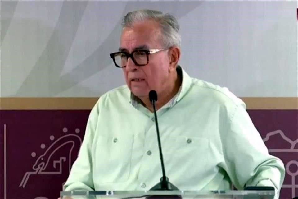 El Gobernador de Sinaloa, entidad azotada por la violencia entre dos facciones del Cártel de Sinaloa: Los Chapitos y Los Mayitos, opinó sobre denominación de cárteles como terroristas.