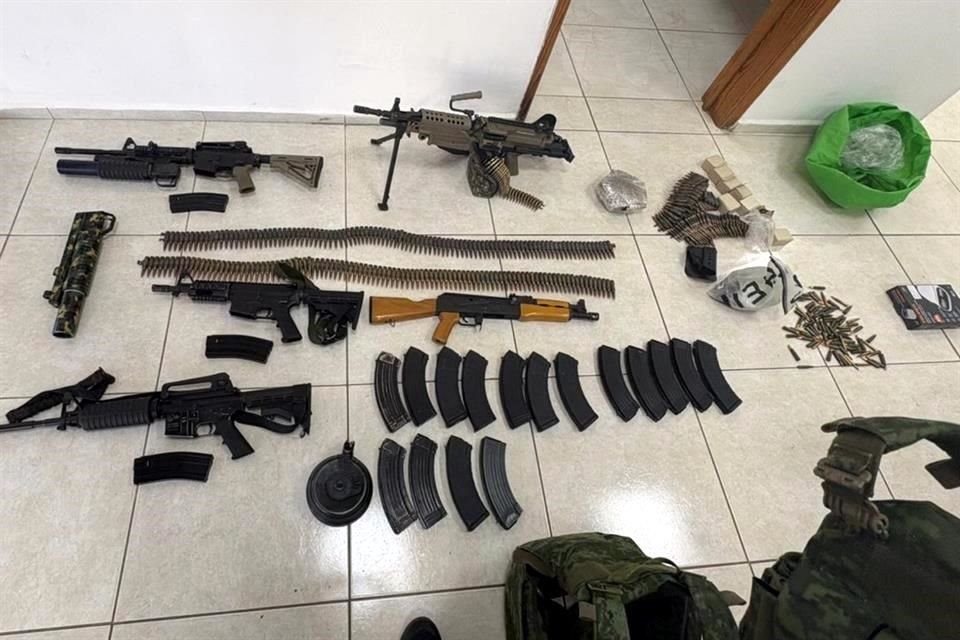 El operativo se llevó a cabo en Las Quintas, al oriente de la ciudad de Culiacán.