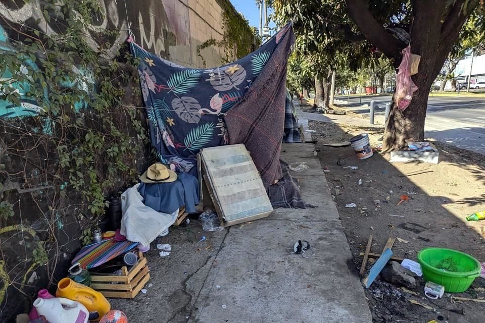 Montones de basura son los que se acumulan sobre sobre Avenida Washington en Guadalajara.