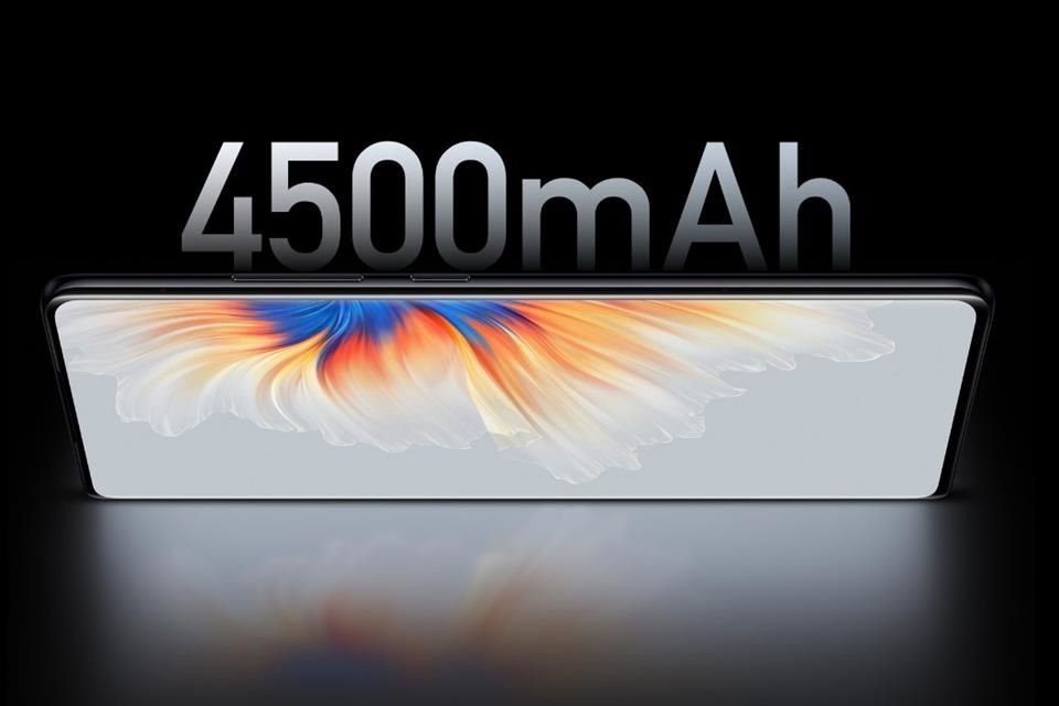 El Xiaomi Mix 4 tendrá una batería de 4 mil 500 mAh, para dar energía a su pantalla AMOLED que luce completa con la cámara oculta debajo del display.