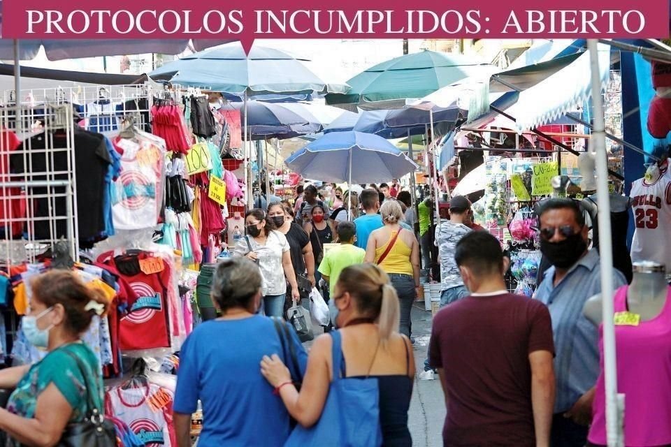 MERCADOS Y PUESTEROS. Ninguna autoridad ha limitado el aforo ni ha aplicado medidas sanitarias severas.