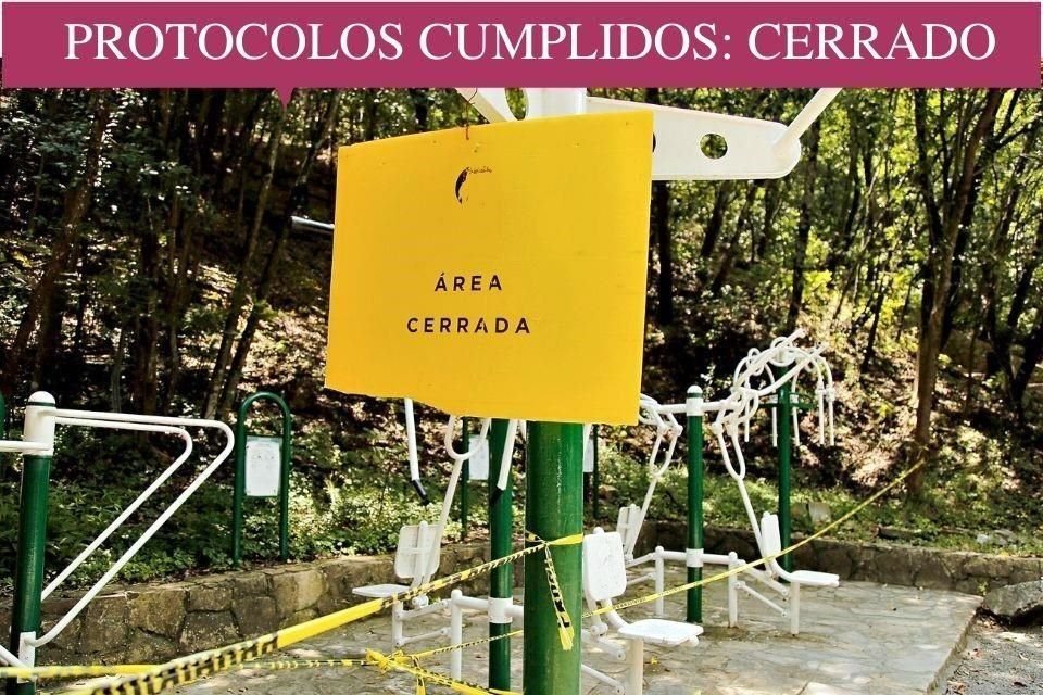 ÁREAS RESTRINGIDAS. Chipinque mantiene cerradas las áreas no relacionadas con el senderismo para evitar reunión de personas desde el inicio de la pandemia.
