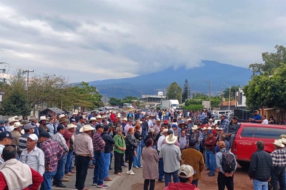 Los productores se colocaron en los accesos carreteros al Municipio de Tequila, Jalisco.