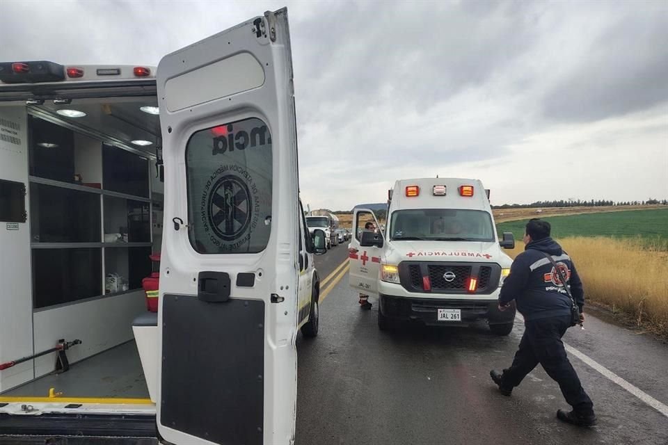 Todos fueron trasladados en ambulancias a distintos puestos de socorros.