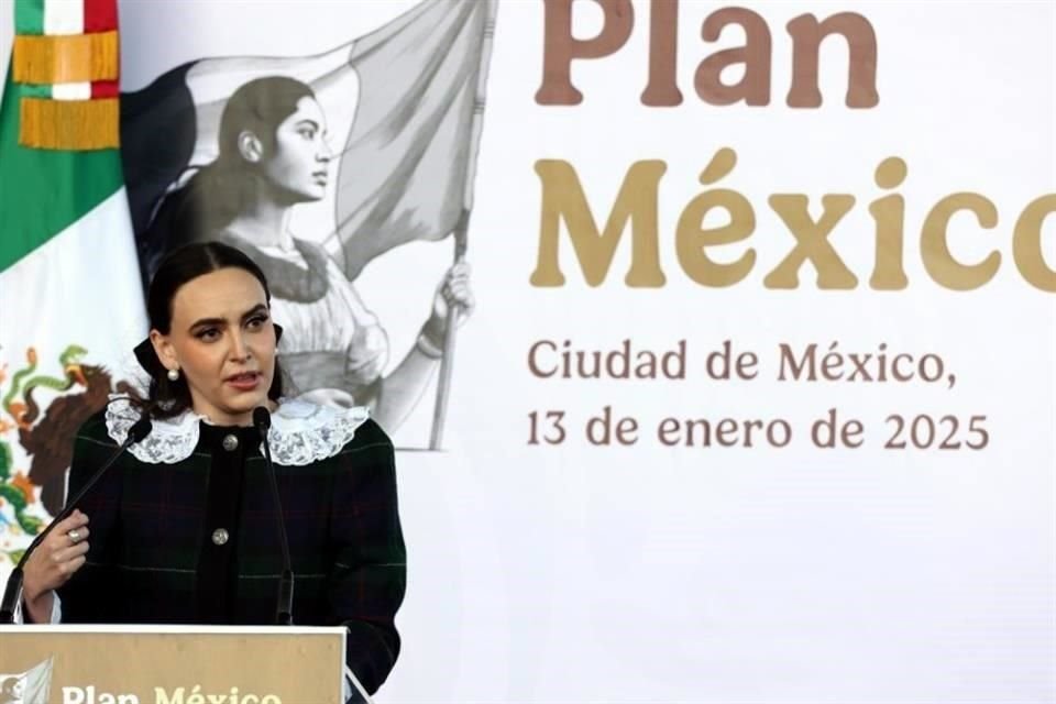Altagracia Gómez, enlace del Gobierno federal con empresarios, estuvo presente en el Plan México.