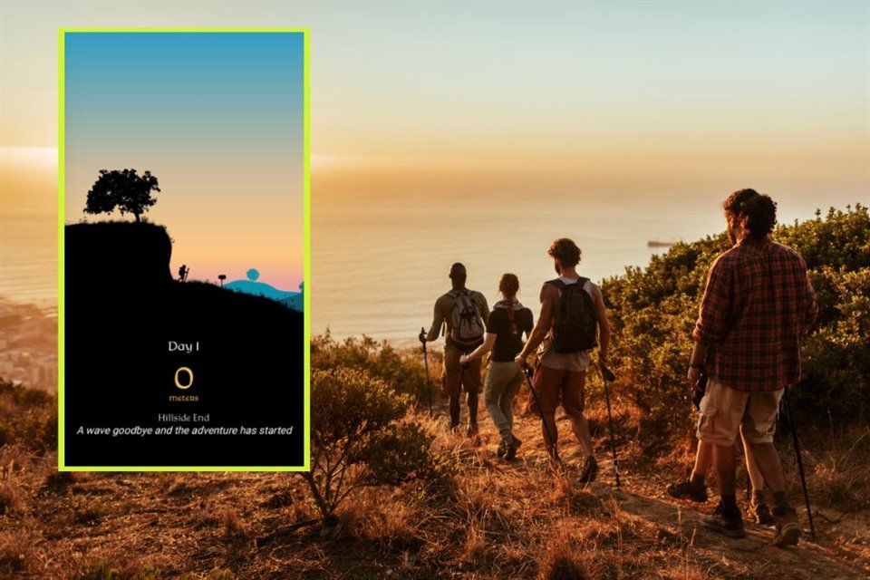 Conoce Fantasy Hike, una app para llevar el registro de tus caminatas y, de paso, seguir los pasos de Frodo en 'El Señor de los Anillos'.