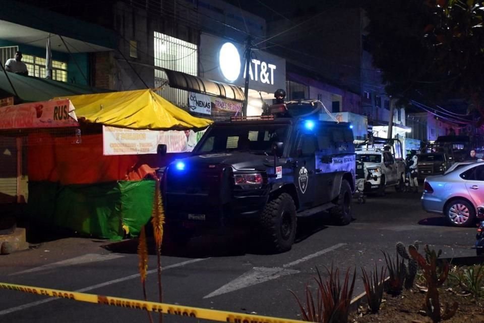 Agentes de la Guardia Nacional, de la Comisaría de Guadalajara y de la Policía Estatal apoyaron en la seguridad del área.