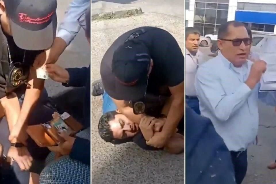 Javier, quien fue confundido con un presunto delincuente, fue detenido y sometido a la fuerza por elementos de la FGE Puebla mientras caminaba con sus compañeros de trabajo.