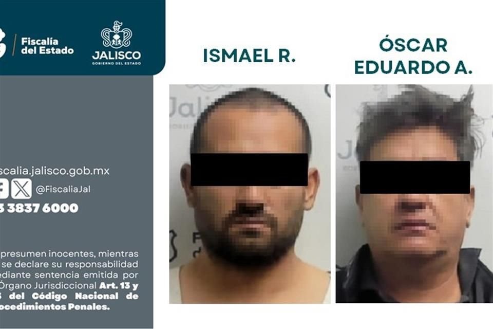 La identidad de Ismael 'R' y Óscar Eduardo 'A' se descubrió durante la investigación, aunque no fueron los únicos participantes del atraco.