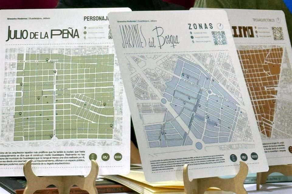 Itinerarios Modernos, mapas impulsados por los arquitectos Rebecca López Vera y David Lozano.