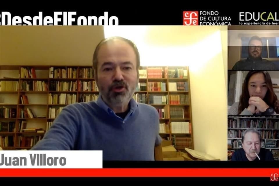 Juan Villoro participó este miércoles en el programa 'Desde el Fondo', del Fondo de Cultura Económica (FCE), conducido por Paco Ignacio Taibo II.