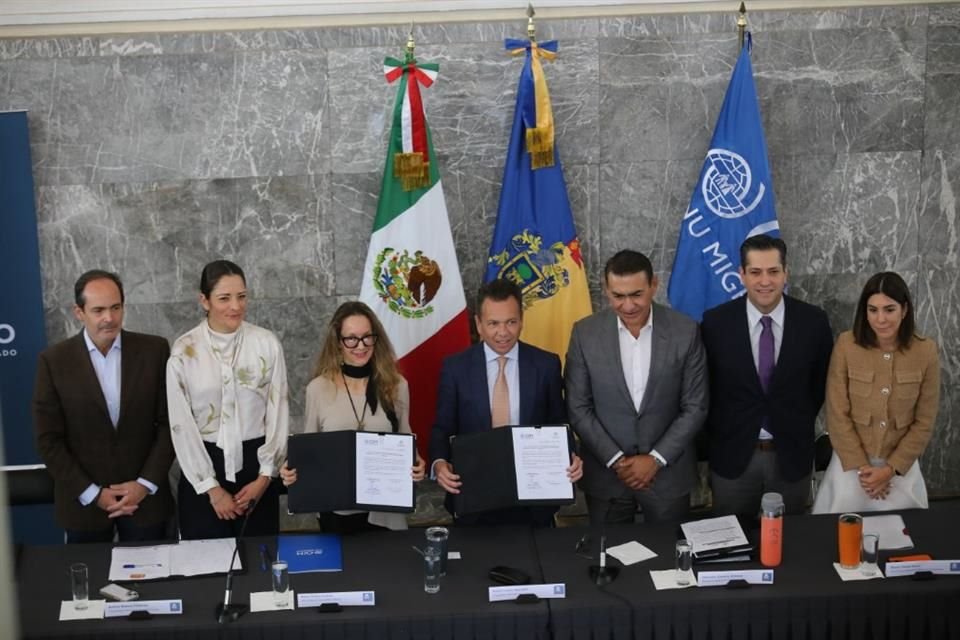 Jalisco firmó un acuerdo con la Organización Internacional para las Migraciones (OIM) con la intención de brindar de manera coordinada una integración a las personas que llegan de Estados Unidos.