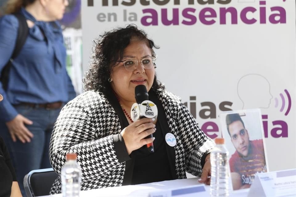 Martha Leticia García, madre de César Ulises Quintero García y coordinadora del Colectivo Entre Cielo y Tierra.