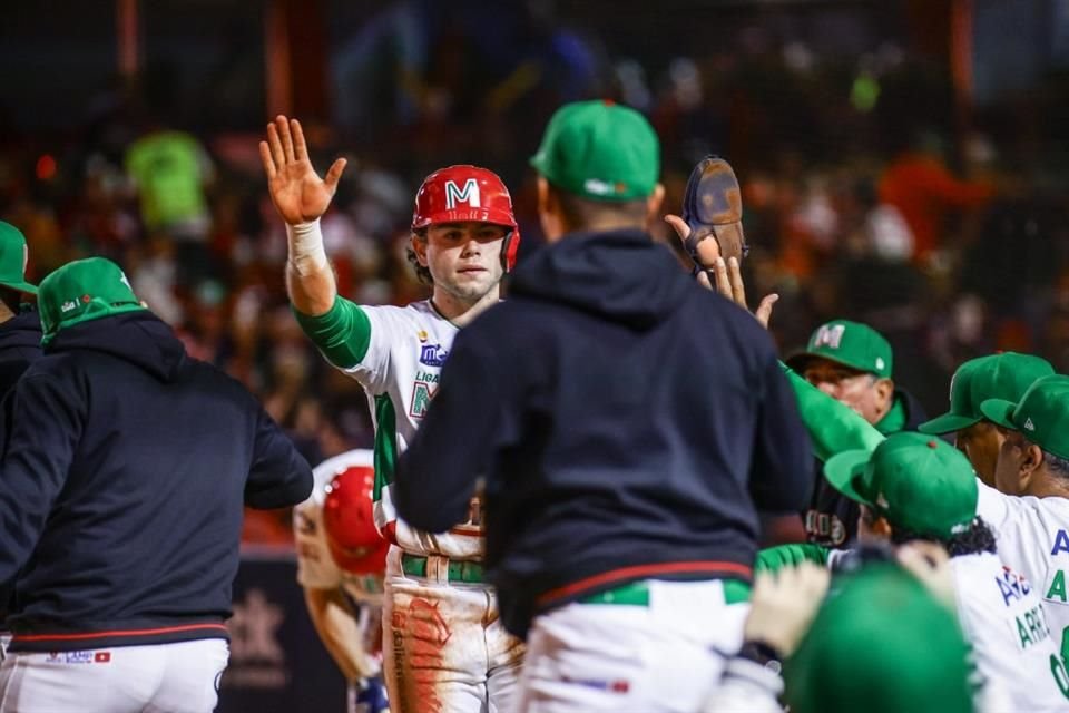 Mateo Gil anotó la primera carrera de los Charros en el Clásico caribeño.