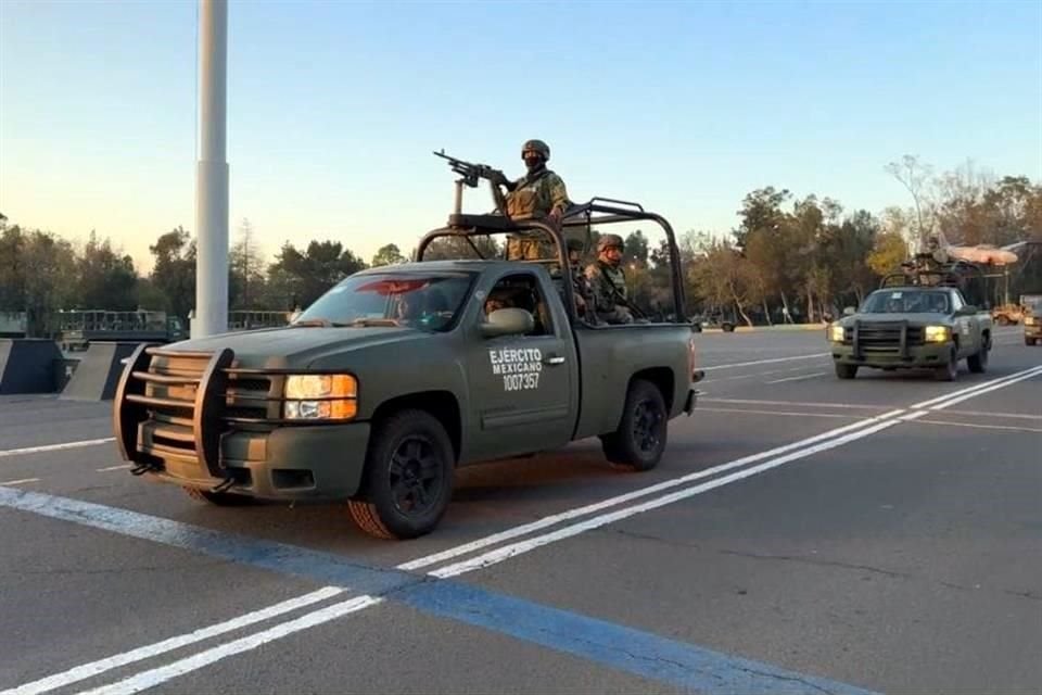 De parte del Ejército fueron movilizados mil 500 elementos y de la GN 700.