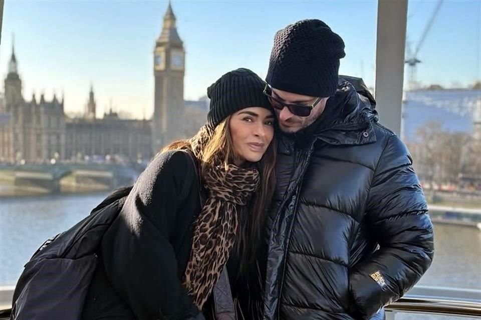 Galilea Montijo y su novio Isaac Moreno.