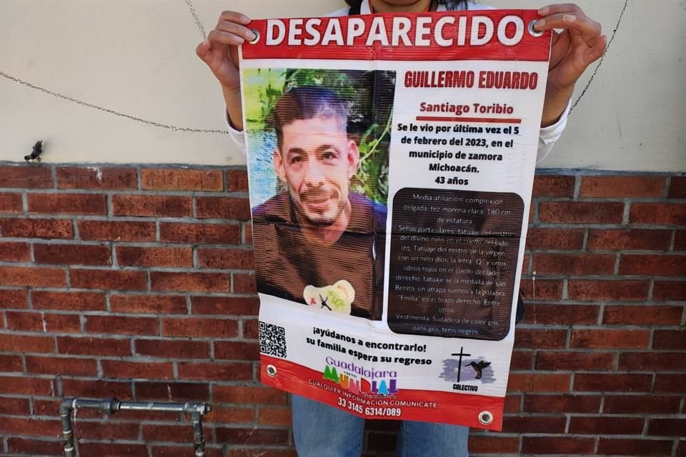 A un año de que Guillermo Eduardo Santiago Toribio, vecino de Zapopan, desapareció en Zamora, su familia no ha dejado de buscar.