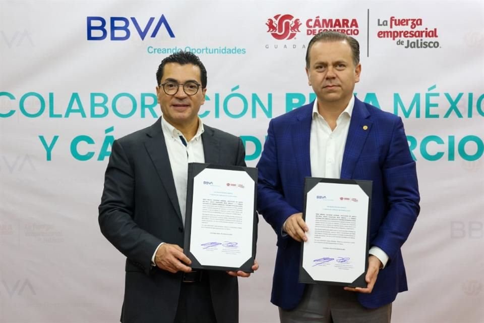 BBVA México y la Cámara de Comercio de Guadalajara firmaron un convenio para fortalecer a pequeñas y medianas empresas (Pymes) en Jalisco.