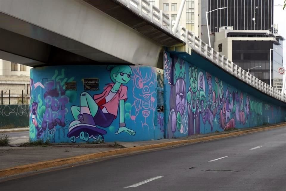 Murales realizados como parte del programa ZapopArt.