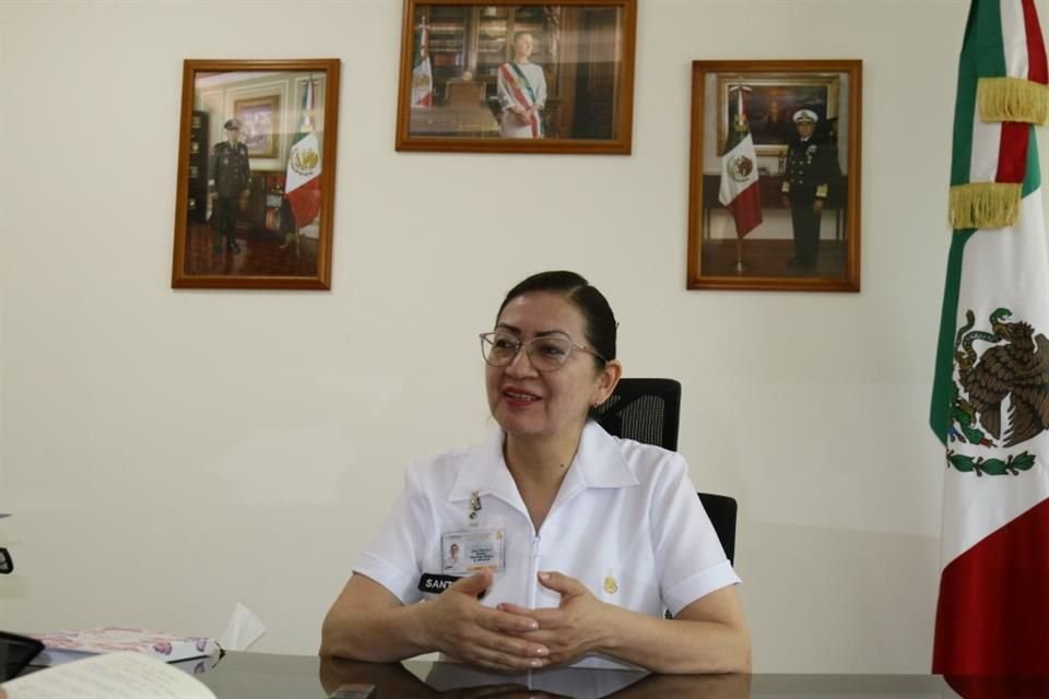 La General Brigadier Médico Cirujano, Martha Santiago Torres es directora del Hospital Militar Regional de Especialidades de Guadalajara.