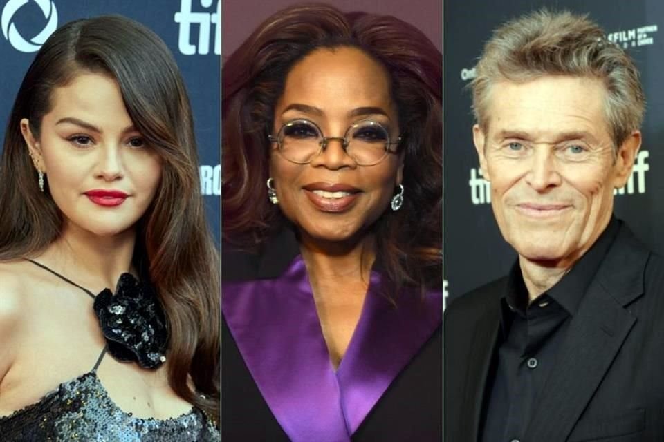 Selena Gomez, Oprah Winfrey y Willem Dafoe