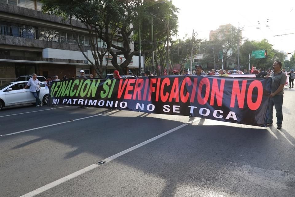 La verificación fue otro de los motivos de la manifestación.