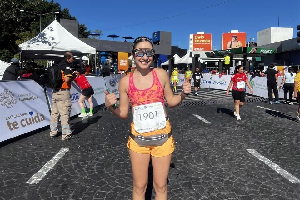 Corriendo su primer 21K GDL, Scarlett Vallejo encontró una conexión consigo misma.