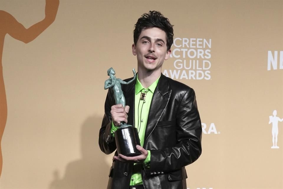 Chalamet derrotó a Adrien Brody, líder en la temporada de estatuillas, en premios del Sindicato de Actores.