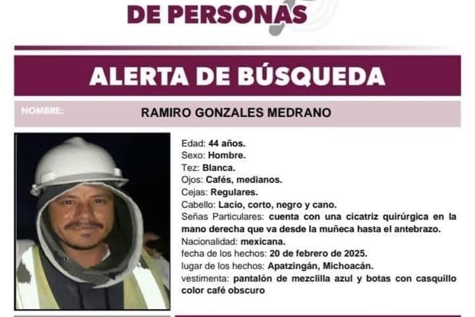 Ficha de Ramiro González Medrano.