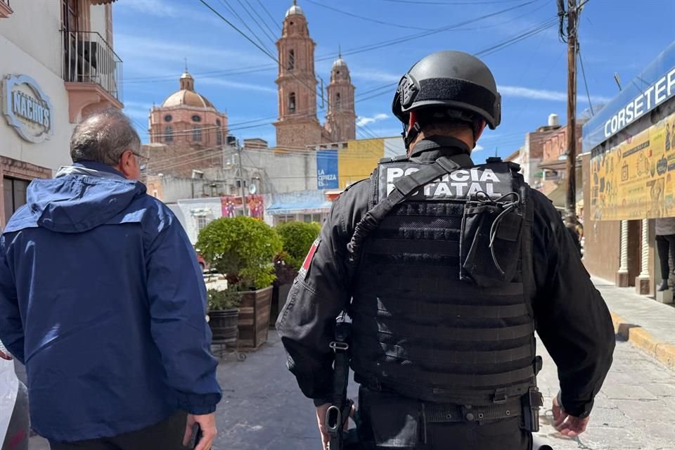 Elementos de seguridad mantienen operativo en los Municipios de Villa Hidalgo y Teocaltiche.