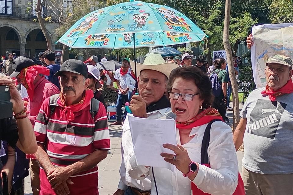 Protesta contra la termoeléctrica de Juanacatlán