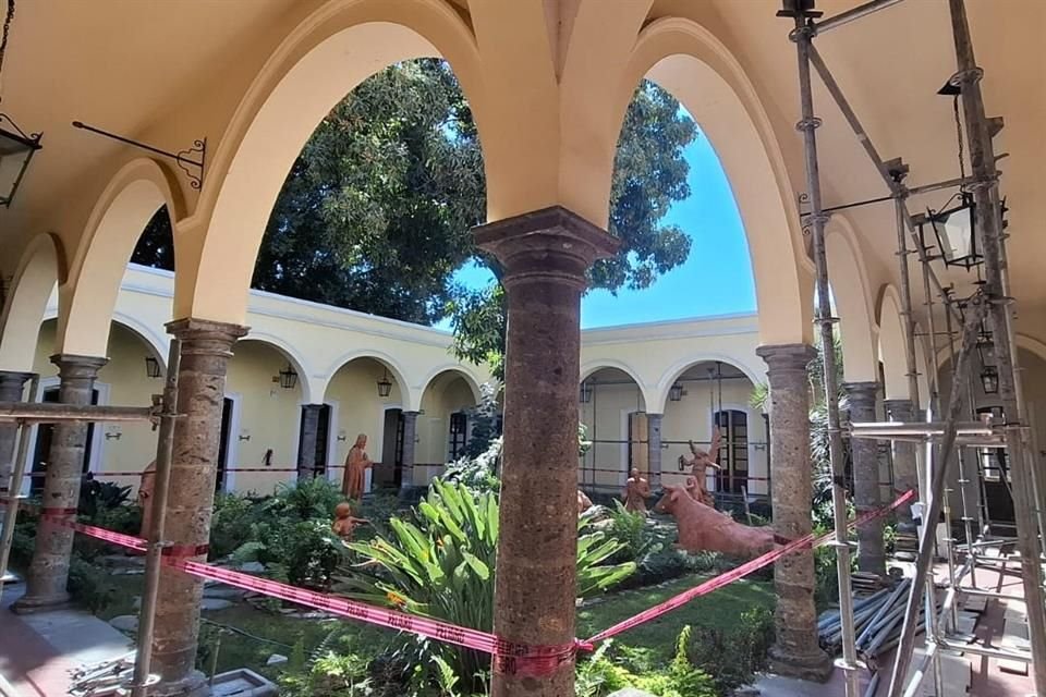 Patio de los Naranjos del Centro Cultural El Refugio en Tlaquepaque.
