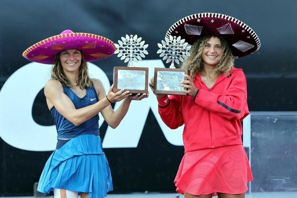 Mayar Sherif y Katarzyna Piter, campeonas de dobles en el Mérida Open AKRON WTA 500.