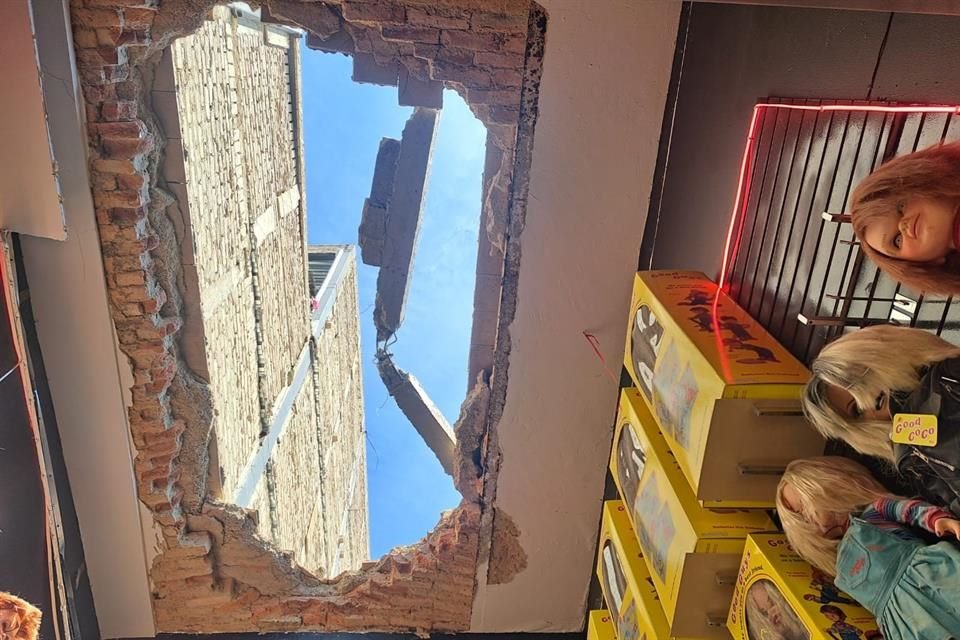 El accidente fue causado porque a un lado de las fincas afectadas hay una construcción que tuvo fallas.