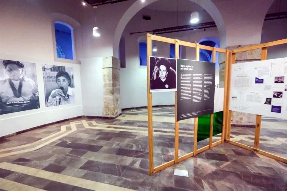 Aspecto exposición Mujeres Jaliscienses Prominentes, en el Museo de Sitio de Palacio de Gobierno.