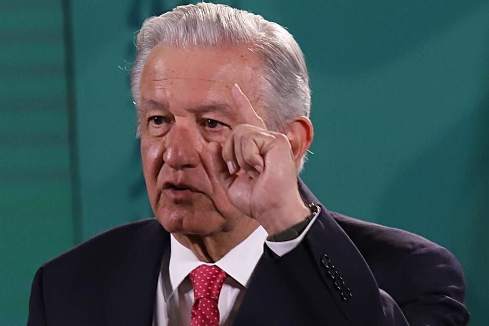 El Presidente Andrés Manuel López Obrador en conferencia matutina.
