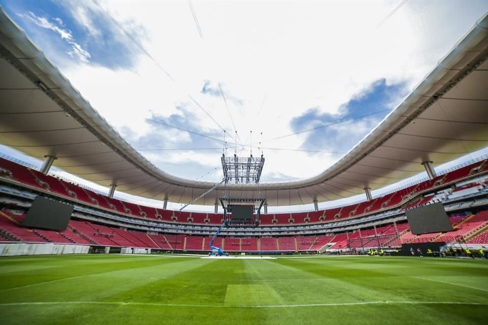 El Estadio Guadalajara será una de las sedes mundialistas.